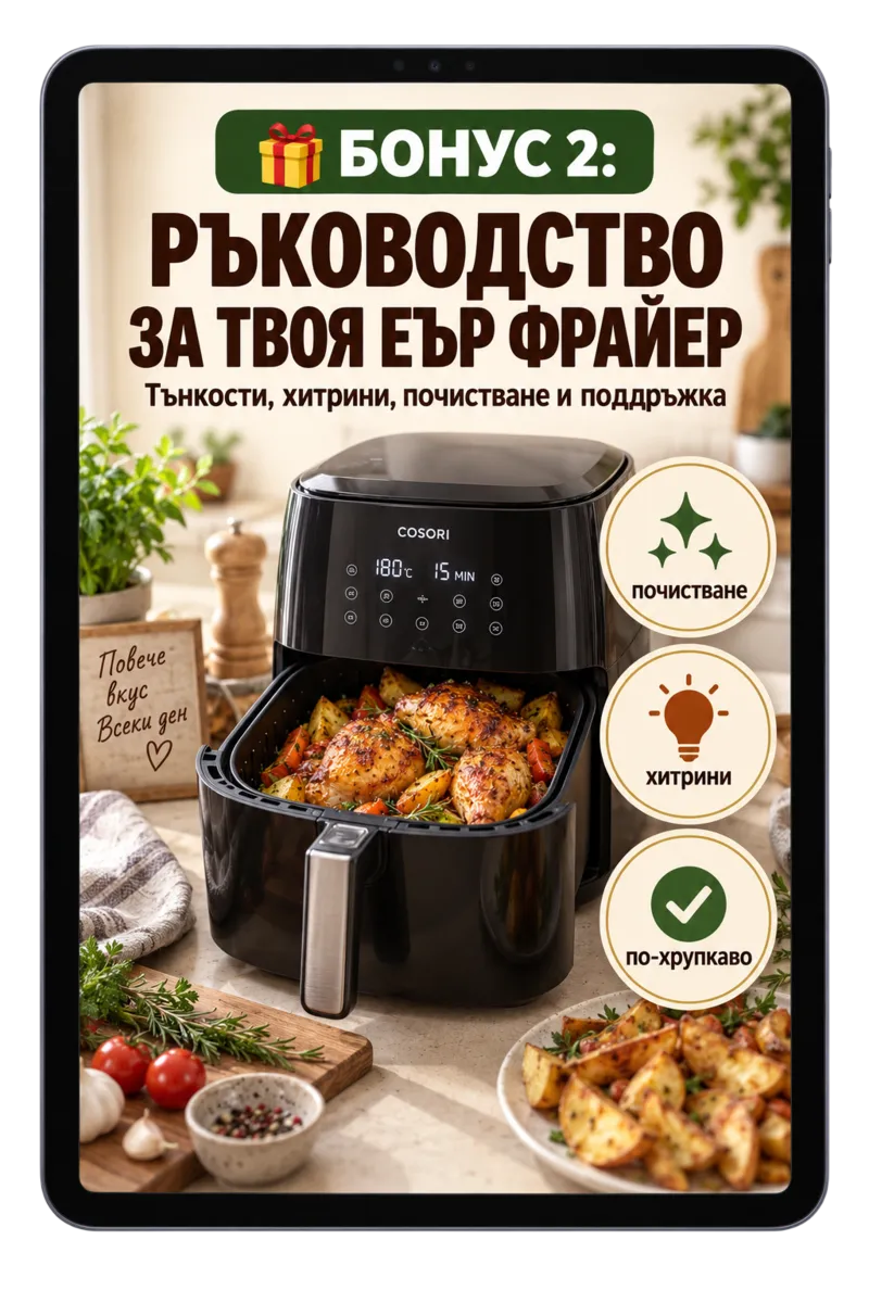 Бонус 2: Ръководство за твоя еър фрайер
