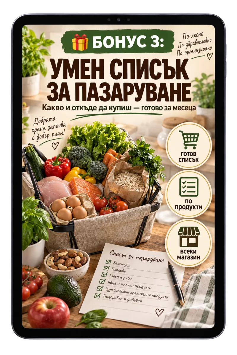 Бонус 3: Умен списък за пазаруване