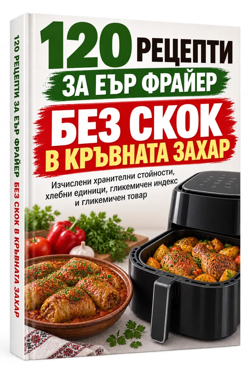 120 рецепти за еър фрайер без скок в кръвната захар